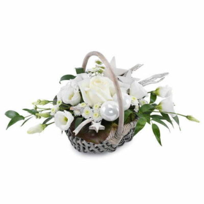 Sparkling Snow Flower Basket