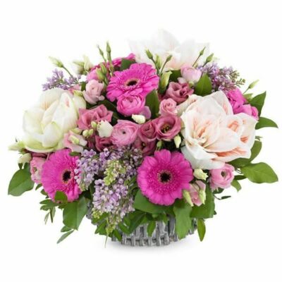 Flamingo Flower Basket