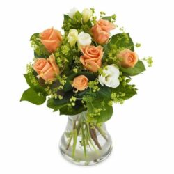 Pretty Peach Flower Bouquet