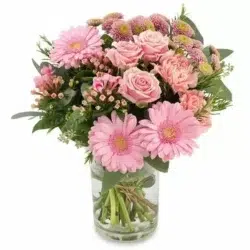 Mothers Day Bouquet 27 Pink Lemonade Flower Bouquet