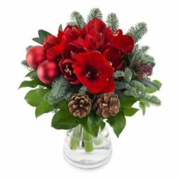 Festive Red Flower Bouquet