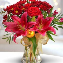 Traditional Christmas Flower Bouquet