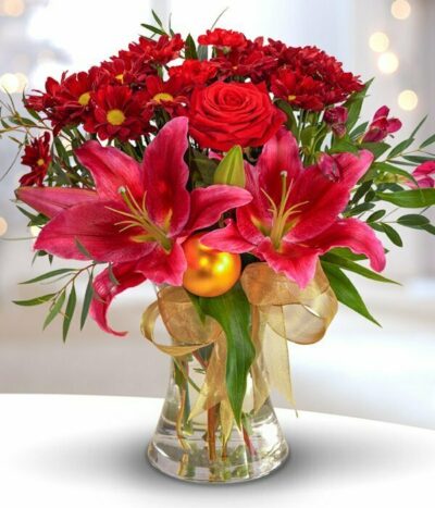 Traditional Christmas Flower Bouquet