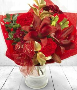 Cranberry Sauce Flower Bouquet