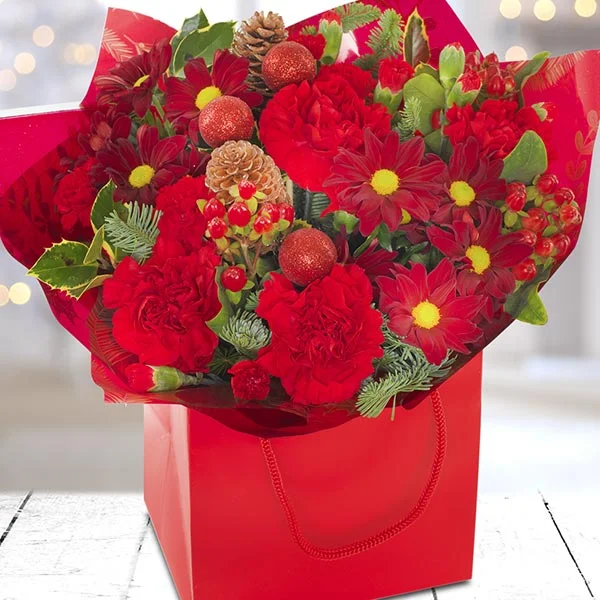 Christmas Cracker Flower Bouquet