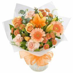 Perfect Peach Flower Bouquet
