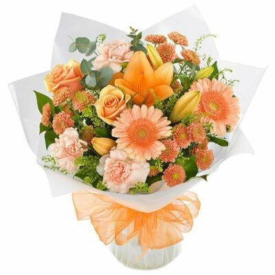 Perfect Peach Flower Bouquet
