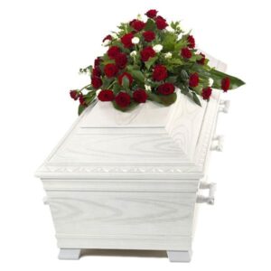 Red Rose Half Casket Spray