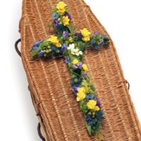 Floral Cross Funeral Tribute