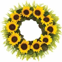 Sunflower Wreath Tribute