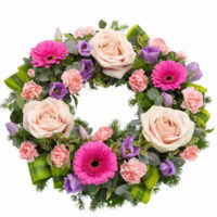 Pink Wreath Tribute