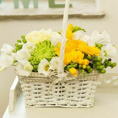 Picket Fence Flower Basket