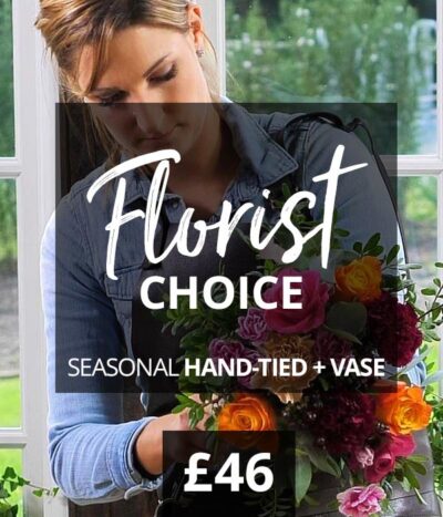 Hand Tied Flower Bouquet With Vase 3