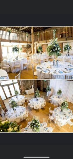 Wedding Flower Design 4 Luxurious wedding flower arrangement with seasonal blooms and greenery, designed for an elegant and romantic celebration.