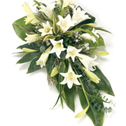 Single Ended Lily Funeral Spray