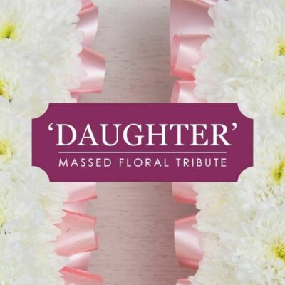 Massed Daughter Tribute Lettering