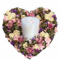 Pastel Heart & Candle Tribute