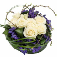 Purple and White Flower Posy