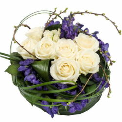 Purple And White Flower Posy