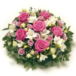 Pink And White Posy