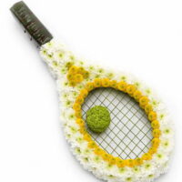 Tennis Racket Flower Tribute