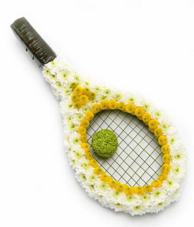 Tennis Racket Flower Tribute