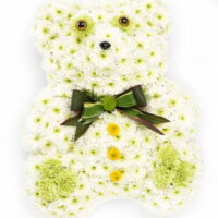 Teddy Bear Flower Tribute