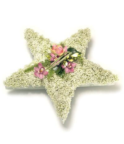 Star Funeral Flower Tribute