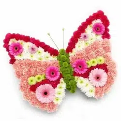 Funeral Flower Design 12 Butterfly Flower Tribute