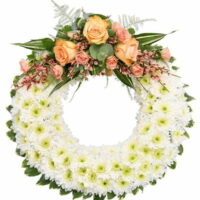 Classic White Flower Wreath