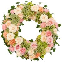 Peach &Amp; Pink Wreath