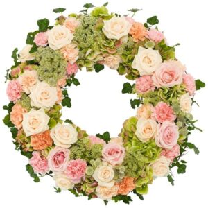 Peach &Amp; Pink Wreath