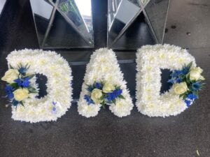 Dad White And Cream Lettering