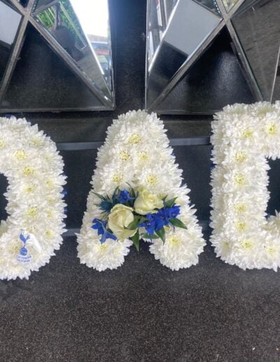 Dad White And Cream Lettering