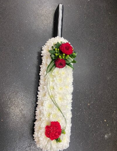 Cricket Bat Novelty Funeral Design