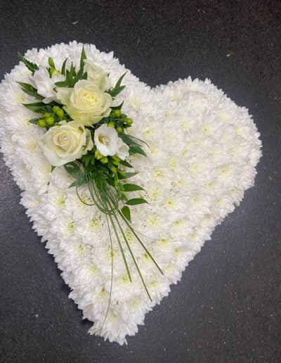 White Heart Funeral Tribute