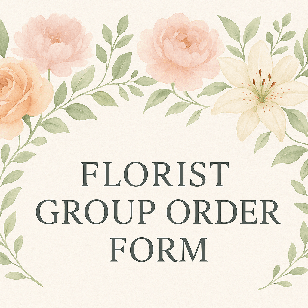 Molly'S Florist Funeral Group Order Form